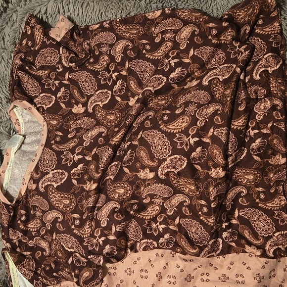 Lucky Brand BUNDLE Paisley Floral Lounge Pants, Shorts, Tank, SS Top BUNDLE - Picture 4 of 5